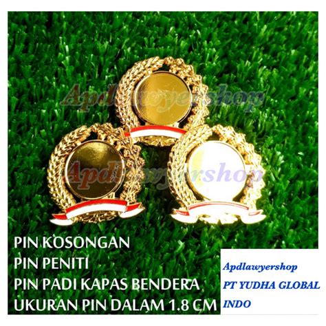 Jual Pin Padi Kapas Bendera Polos Atau Plus Logo Custom Peniti Magnet