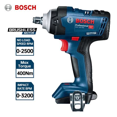 Bosch 18v Impact Wrench Gds 18v 400 Brushless Lithium 400n M High