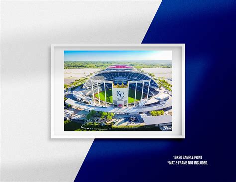 Kauffman Stadium Aerial Photo Skyline Print Capturing the - Etsy