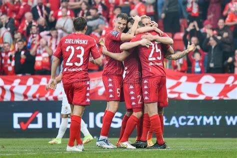 Football Match Polish PKO Ekstraklasa Between Widzew Lodz Vs KGHM