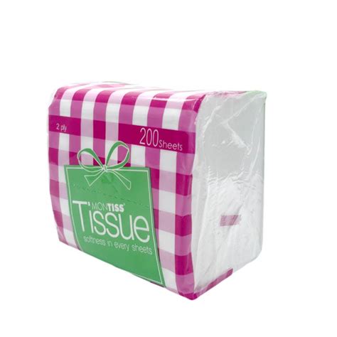 Twin Pack Montiss Facial Tissue Compact Interfold 200 Sheets 2 Ply