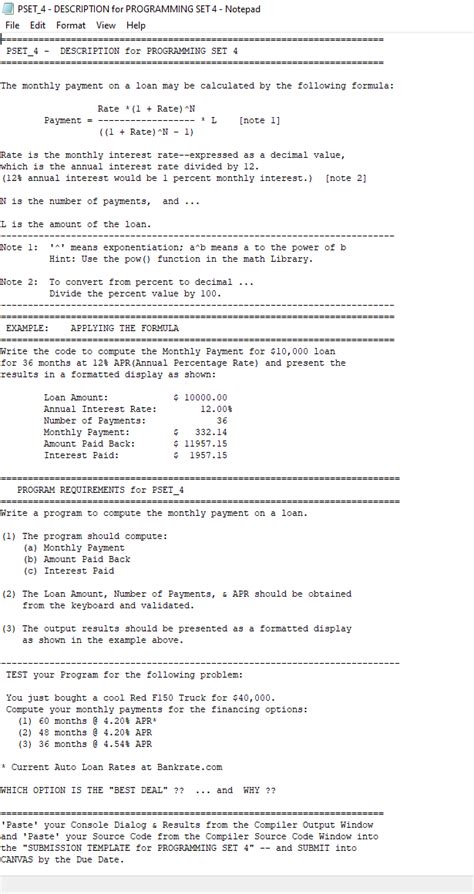 Solved PSET 4 DESCRIPTION For PROGRAMMING SET 4 Notepad Chegg