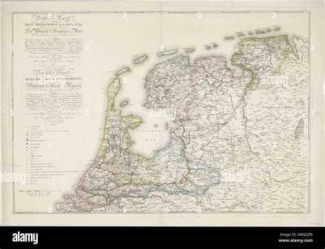 Nouvelle Carte Des Sept Departemens De La Hollande Nuevo Mapa