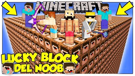 La Sfida Dei Lucky Block Giganti Del Noob Minecraft Ita Youtube