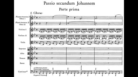 St John Passion Bwv By Johann Sebastian Bach Audio Full Score