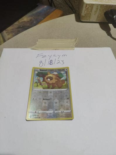 Bidoof Reverse Holo Ungraded Pokemon Brilliant Stars