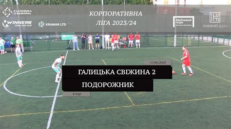 Галицька Свіжина 2 Подорожник I Огляд матчу I 4 тур Корпоративна