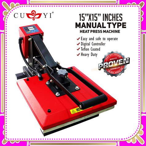 Cuyi Heat Press Machine A Size Heavy Duty Manual Clam Type Heat Press