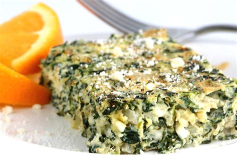 Spinach Cheese Bake Recipe - 113 Calories! : ObesityHelp