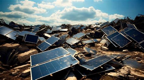 Premium Ai Image A Dumping Ground For Solar Panels Concept Of Green