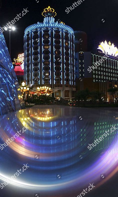 Night View Grand Lisboa Hotel Casino Editorial Stock Photo - Stock ...