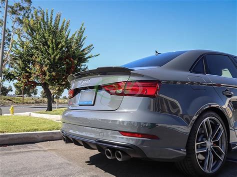 Audi A3 S3 Rs3 Style Carbon Fiber Trunk Spoiler