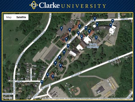 ClarkeUniversity-campus map - Clarke University - Clarke University