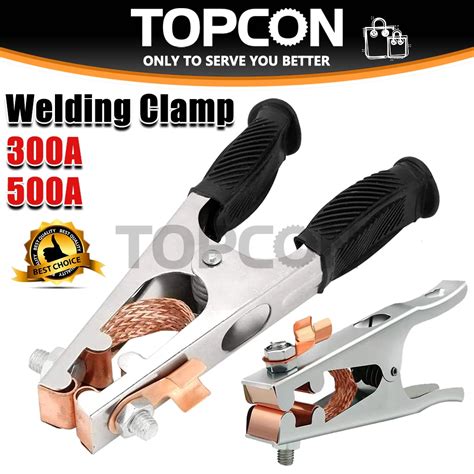 500 300A Welding Earth Ground Cable Clamp Heavy Duty Welding Electrode