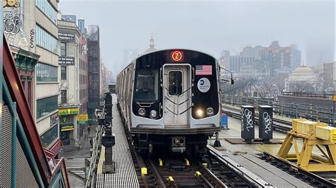 J Lcl Exp M Lcl Z Exp Train Action At Marcy Avenue Youtube