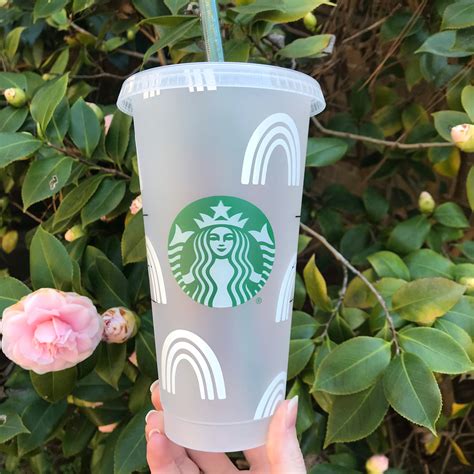 Rainbow Cold Cup Rainbow Starbucks Cup Starbucks Venti | Etsy