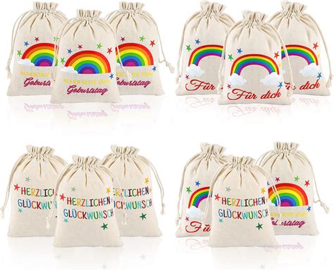 St Ck Regenbogen Geschenks Ckchen Zum Geburtstag Baumwolle