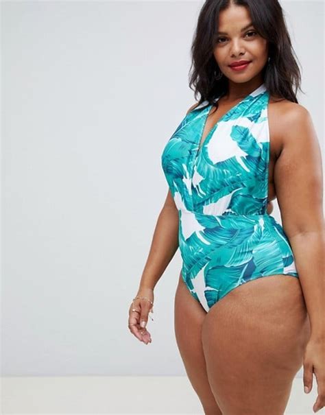 Unique21 Hero Halterneck Swimsuit Best Plus Size Swimsuits 2019