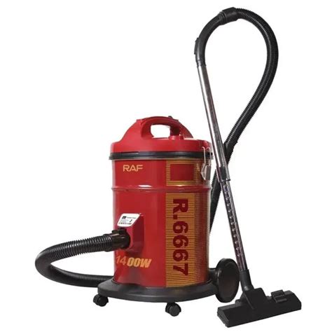 Raf Barrel Vacuum Cleaner 1400 Watt 21 Liter Red R6667 Elghazawy Shop