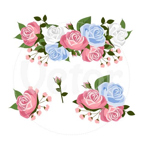 Topo 32 Imagem Flores Azul E Rosa Png Br Thptnganamst Edu Vn