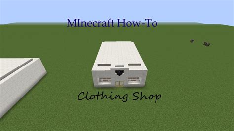 Minecraft How To Build Clothing Store Youtube