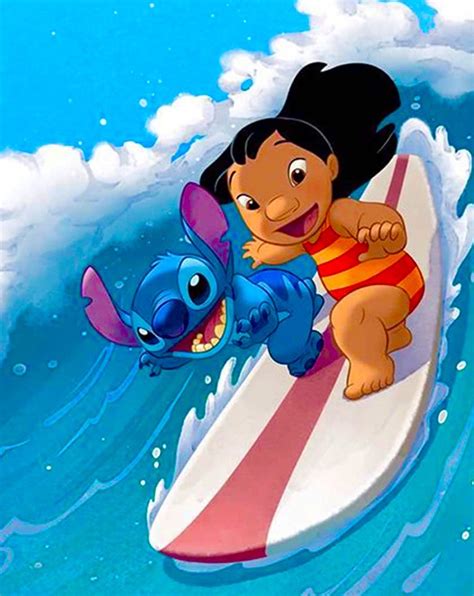 Lilo and Stitch surfing by aztinos on DeviantArt