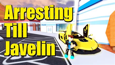 Getting The Javelin In Hours By Arresting Roblox Jailbreak Youtube