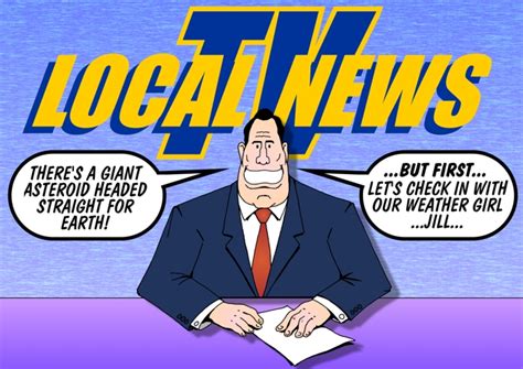 Local Tv News Cartoon Media Cartoon Tv Anchor Cartoon Image Television News Editorial Cartoon