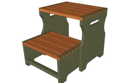 Folding Step Stool – Free Woodworking Plan.com