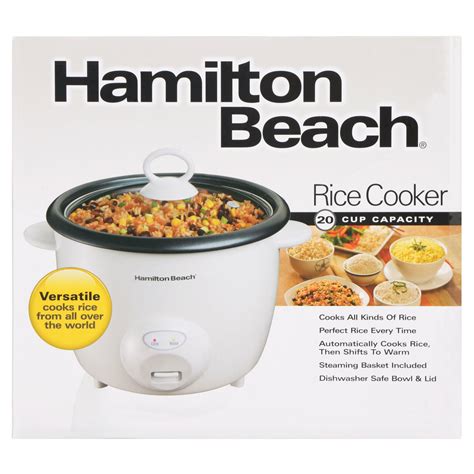 Hamilton Beach 20 Cup Rice Cooker Model 37532