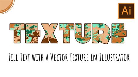 Illustrator Add A Vector Texture To Text Vectorize A Texture And