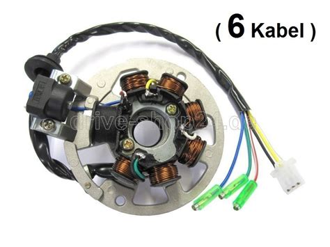 K Lichtmaschine Z Ndung Stator F R Er Takt Chinaroller Mit