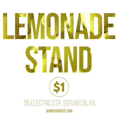 Lemonade stand video ad instagram Template | PosterMyWall