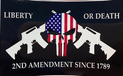 Liberty or death (Punisher) Sticker *Made In America*