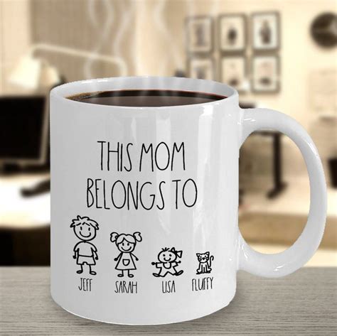 This Mom Belongs To Her Sons And Daughters Coffee Mug