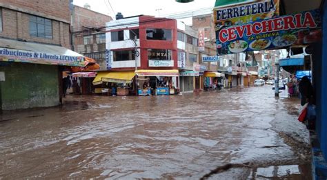 De nunca acabar Calles adyacentes al mercado Túpac Amaru se inundaron