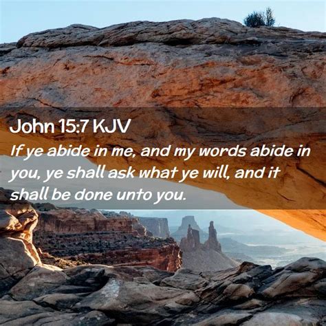 John 15 7 KJV Bible Verse Images