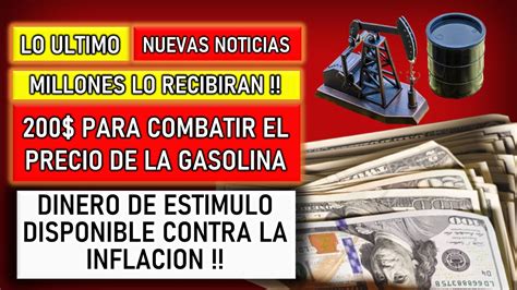 PAGO SORPRESA CHEQUE DE ESTIMULO PARA LA GASOLINA Y CONTRA LA