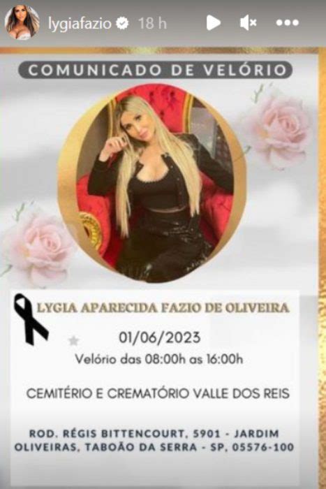 Morre A Modelo E Jornalista Lygia Fazio Aos Anos Ofuxico