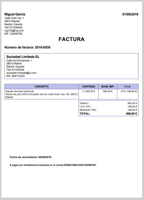 Programa Facturaci N Contabilidad E Impuestos Para Alquiler De Locales