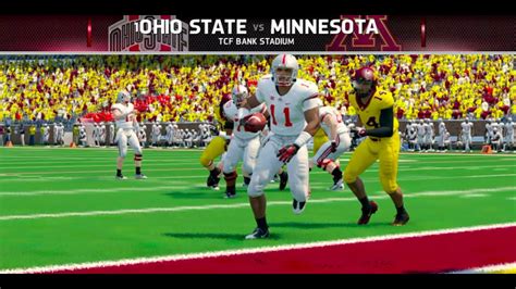 Ncaa Football 14 Ohio St Dynasty Year 5 Week 3 At Minnesota Youtube