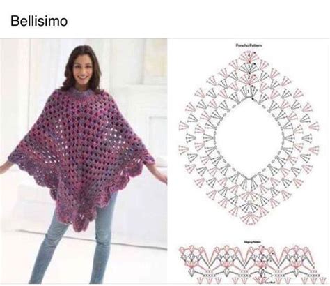 Tuto Poncho Femme Granny Au Crochet Modèles poncho crochet gratuit