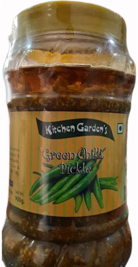 Kitchen Garden S Spicy Green Chilli Pickle Packaging Type Jar