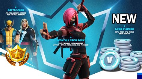 Fortnite Monthly Subscription Rewards Crew Pack Subscription Free V