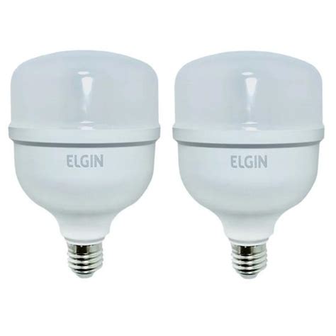 2 Lâmpadas Elgin Bulbo Led 20W 30W 40W 50W Branca 6500K Lâmpada de