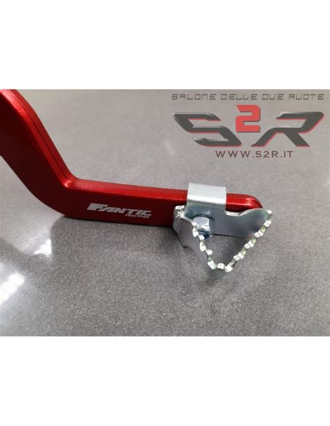 Pedale Freno Posteriore Originale Anodizzato Rosso Per Moto Fantic