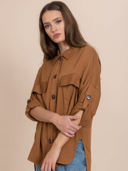 Camisa Ocre Bas Basic Simple