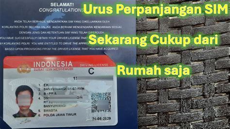 Cara Perpanjang Sim Secara Online Cukup Dari Rumah Saja