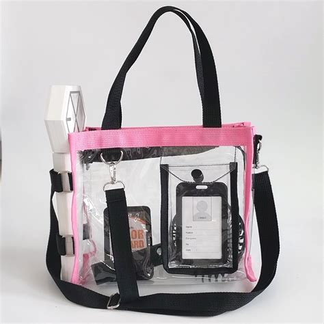 Jual TAS SELEMPANG TRANSPARAN BLACK PINK COLOUR SLING BAG HAND BAG