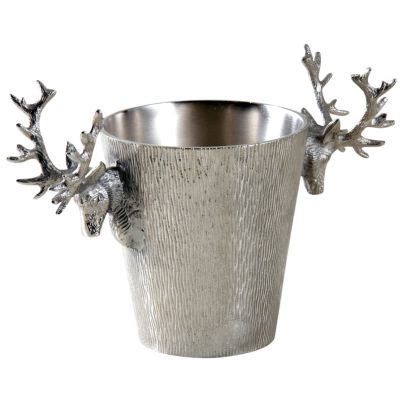 Seau à champagne cerf en aluminium